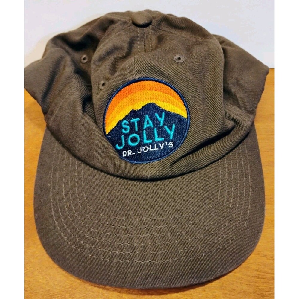 Dr Jollys Stay Jolly Bend Oregon Cannabis Strain Hat Strapback Cap Mountain Patc